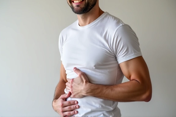 Foto di Marco che sorride, mostrando un miglioramento della salute digestiva